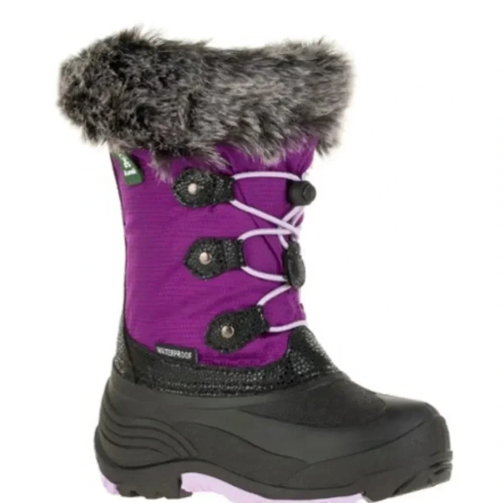 Kamik Kids Toddler's Size 8 Powdery 2 Winter Boots Purple Grape NWT Snow